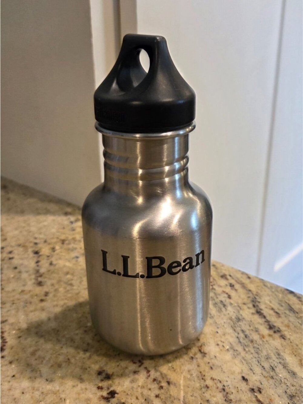 LL Bean Klean Kanteen 12oz Stainless Steel Bottle With Screw On Lid